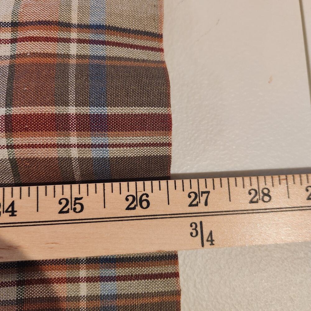 Vintage Pendleton Womens Flax Blend Plaid Faux Wrap Midi Skirt Size 8 Academia - Picture 10 of 11